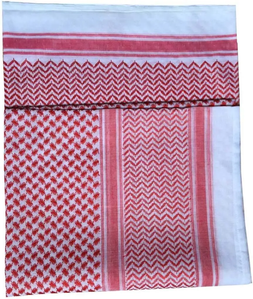 Adult Men Arab Head Scarf Keffiyeh Middle East Desert Shemagh Wrap Muslim Headwear Arabian Costume Accessories Muslim Dubai