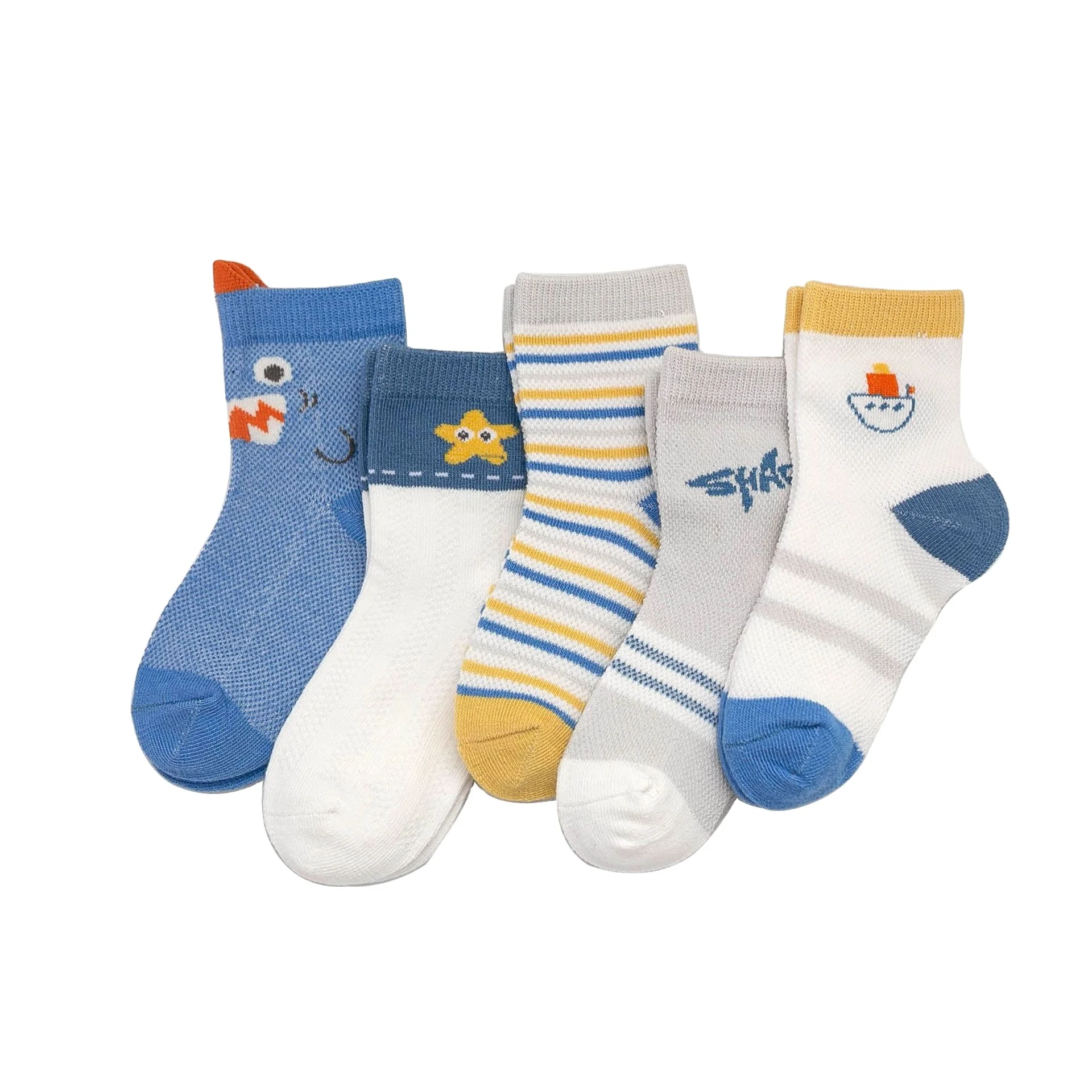 Детские носки-трубы из тонкого чистого хлопка, сетчатые кружевные дышащие трехмерные детские носки с героями мультфильмов