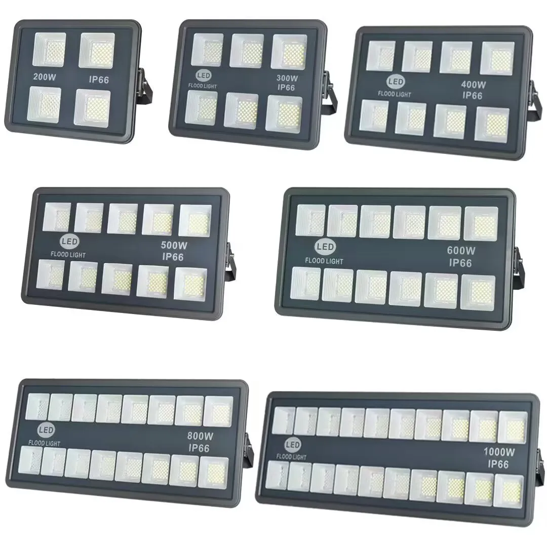 Grey color IP65 Outdoor Light 100watt 200watt 300watt 400watt 500watt 800watt 1000watt Led Flood Light