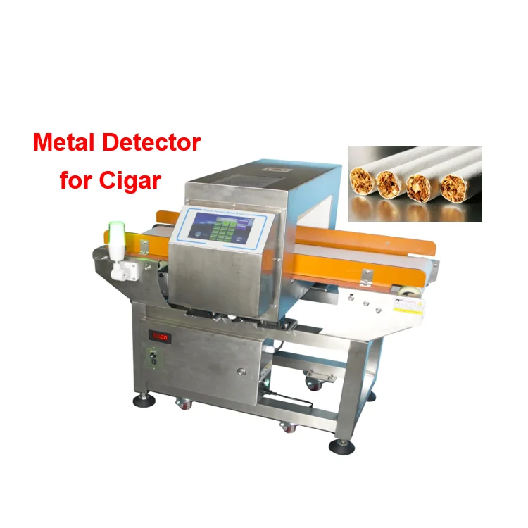 Full Automatic Metal Detector Food with Rejector System Auto Setting Parameters Metal Detector for Cigar