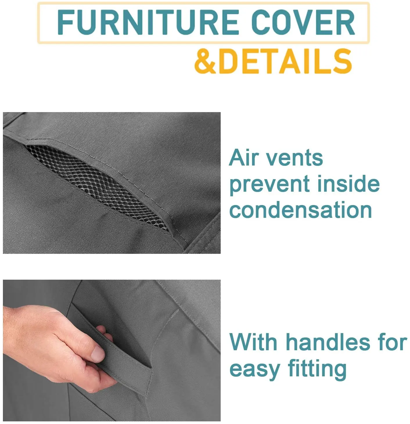 Oxford heavy duty fabric outdoor patio furniture dust proof waterproof uv protection sofa cover