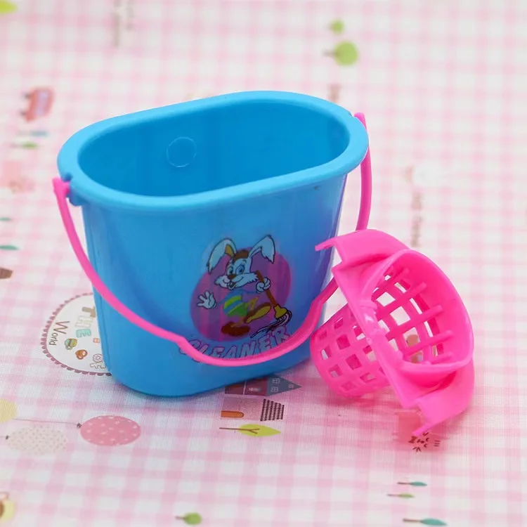 Cute 9 pcs/set MIni House Cleaning Tool for Kids Girls Toy Dolls Accessories