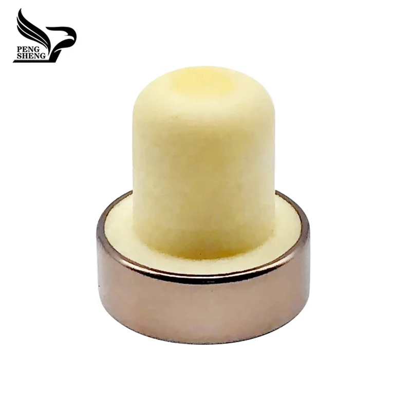Cap Stopper Rose Gold T-top Aluminum Synthetic Cork Wooden Wine Customized Logo Plastic Caps for Bottles Golden Customized Size