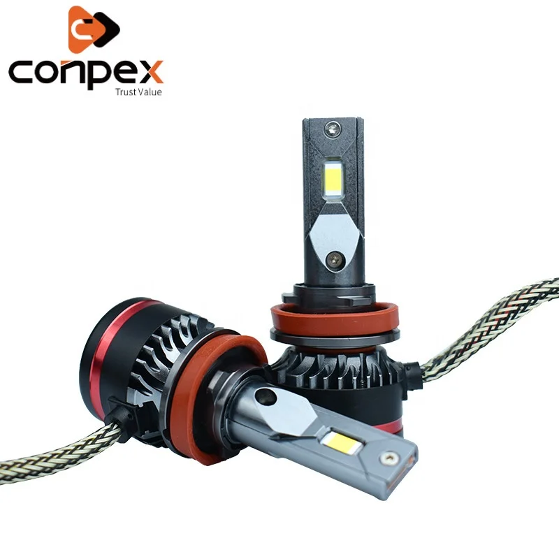 Conpex светодиодные фары Заводские Супер яркие M8 лампы для фар h11 45 W 6500LM H4 H3 h7 автомобильной световой