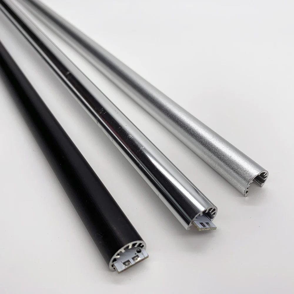 Custom made Silver Black Chrome DC12V Jewelry Rotating LED display Cabinet lighting