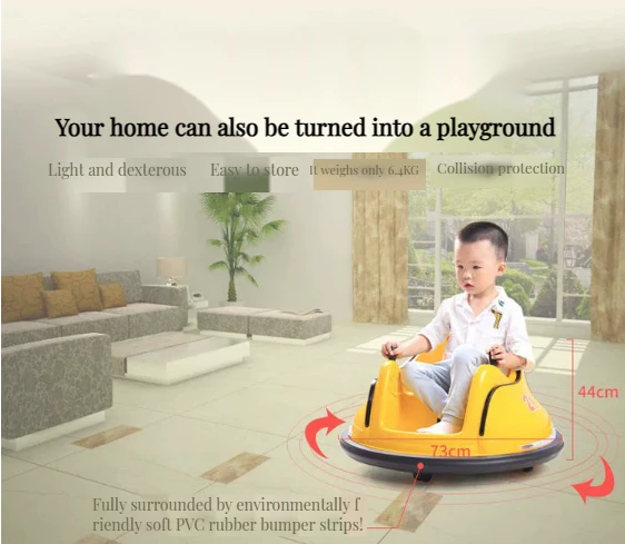 Kids ride on bumper cars with 360 degree spins ride cars wild stuff on electric powered wheels