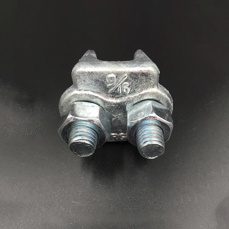 Hot Selling 1.5mm 8mm Galvanized Us Type Malleable Wire Rope Clip Clamp