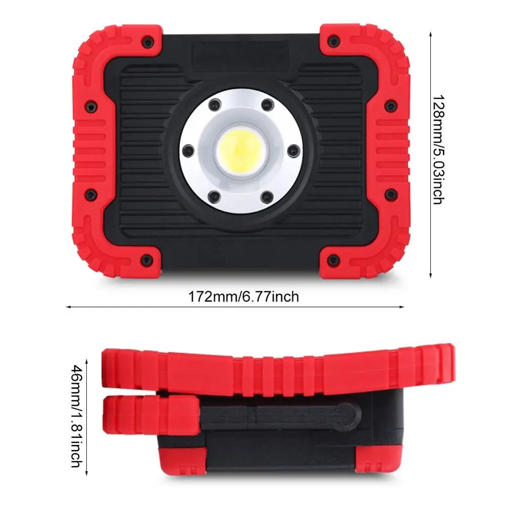 Tiroflx Super Bright 18650 Battery USB Rechargeable Portable Machine Tool LED COB Working Lamp LED Work Light Inspection Lamp