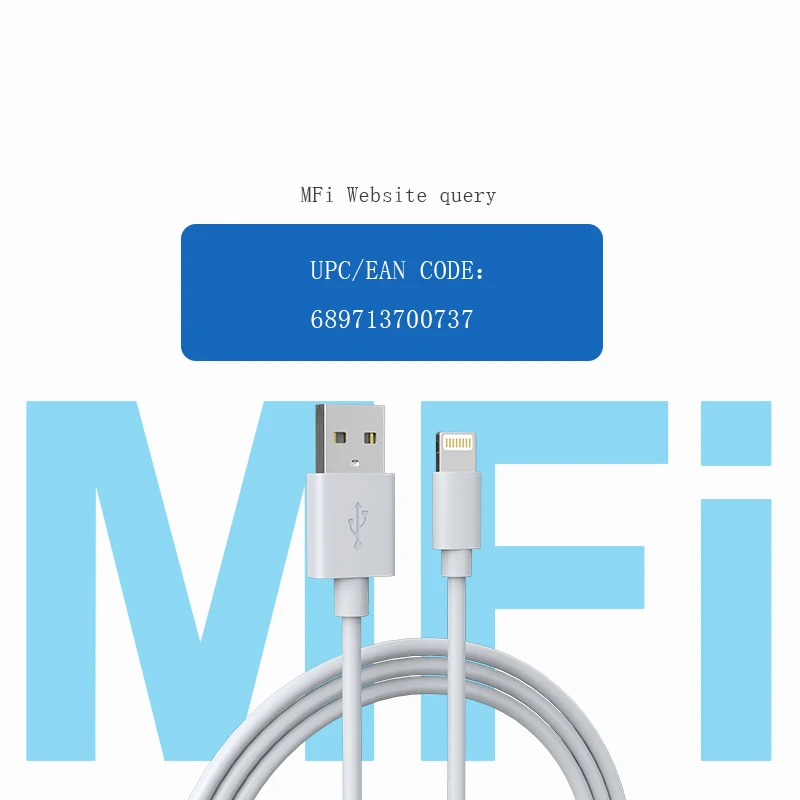90 Degree 10Ft Charging Flat 3M Certified Certification Right Angel Mfi Cable To Light-Ning For Iphone