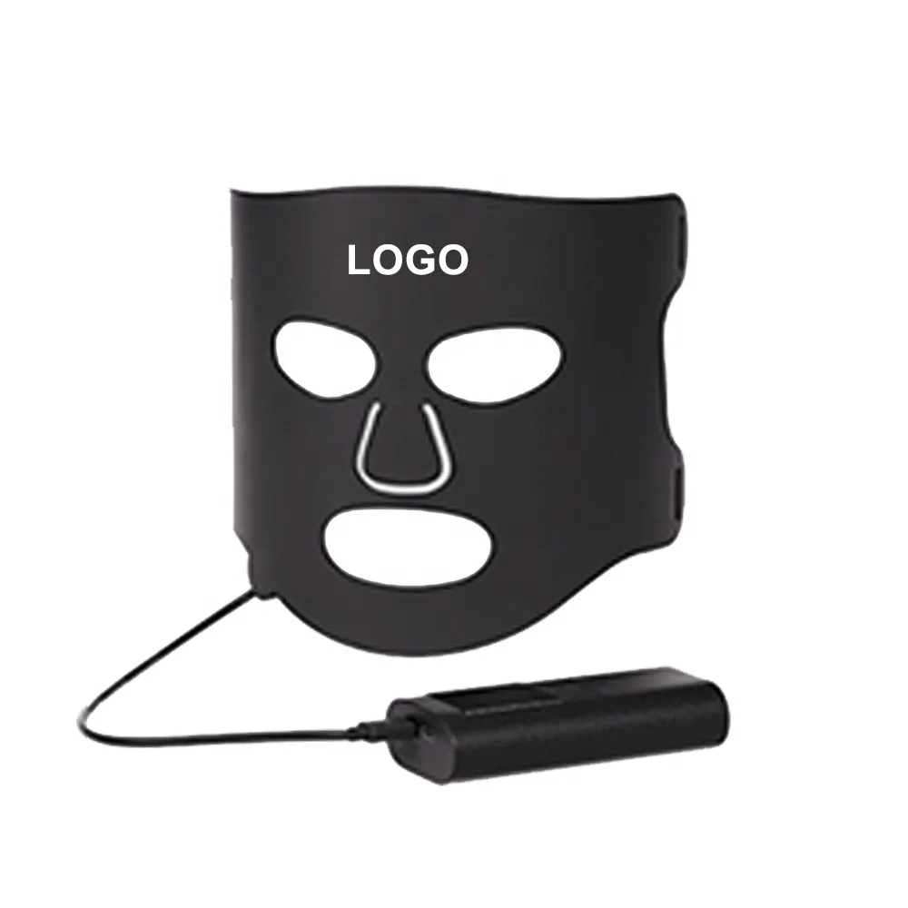 Home use infrared red led light device Wireless Led Beauty face Mask Infrared Led Mask Light Therapy Silicone Led Facial Mask