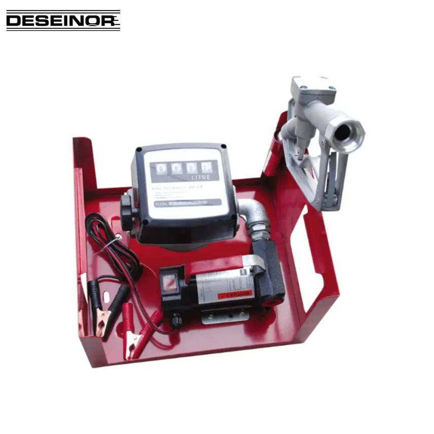 DESEINOR Large flow 12V 110V 220V Self priming electric diesel oil fuel transfer pump 300LPM