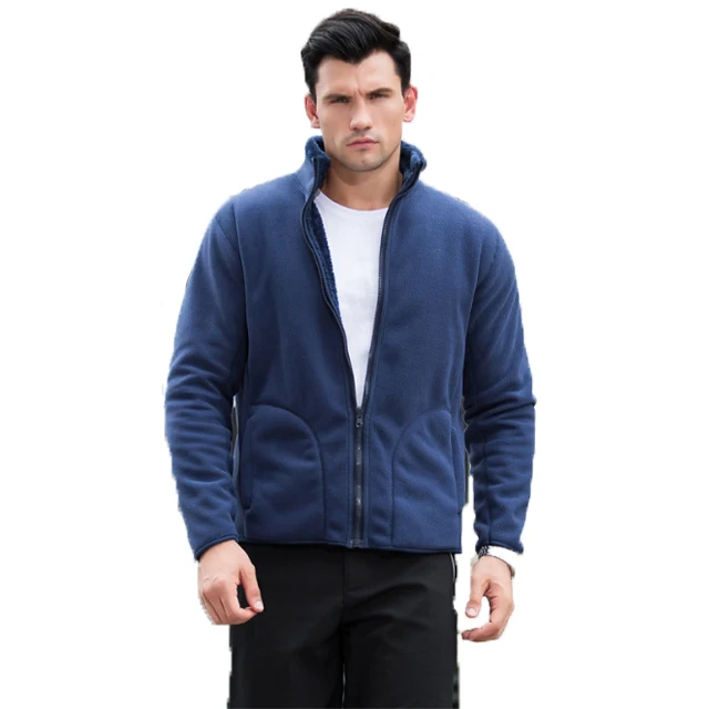 Winter outdoor jackets for men and women to keep warm and breathable polar fleece on both sides