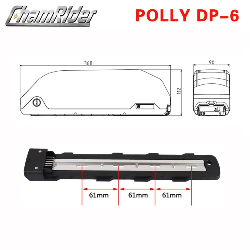 Полли DP-6 DP-9 контейнер под элемент питания батарея чехол вниз трубки Downtube E-велосипед электрический велосипед 10S 6P 7 13S 14S 5P никель полосы 18650