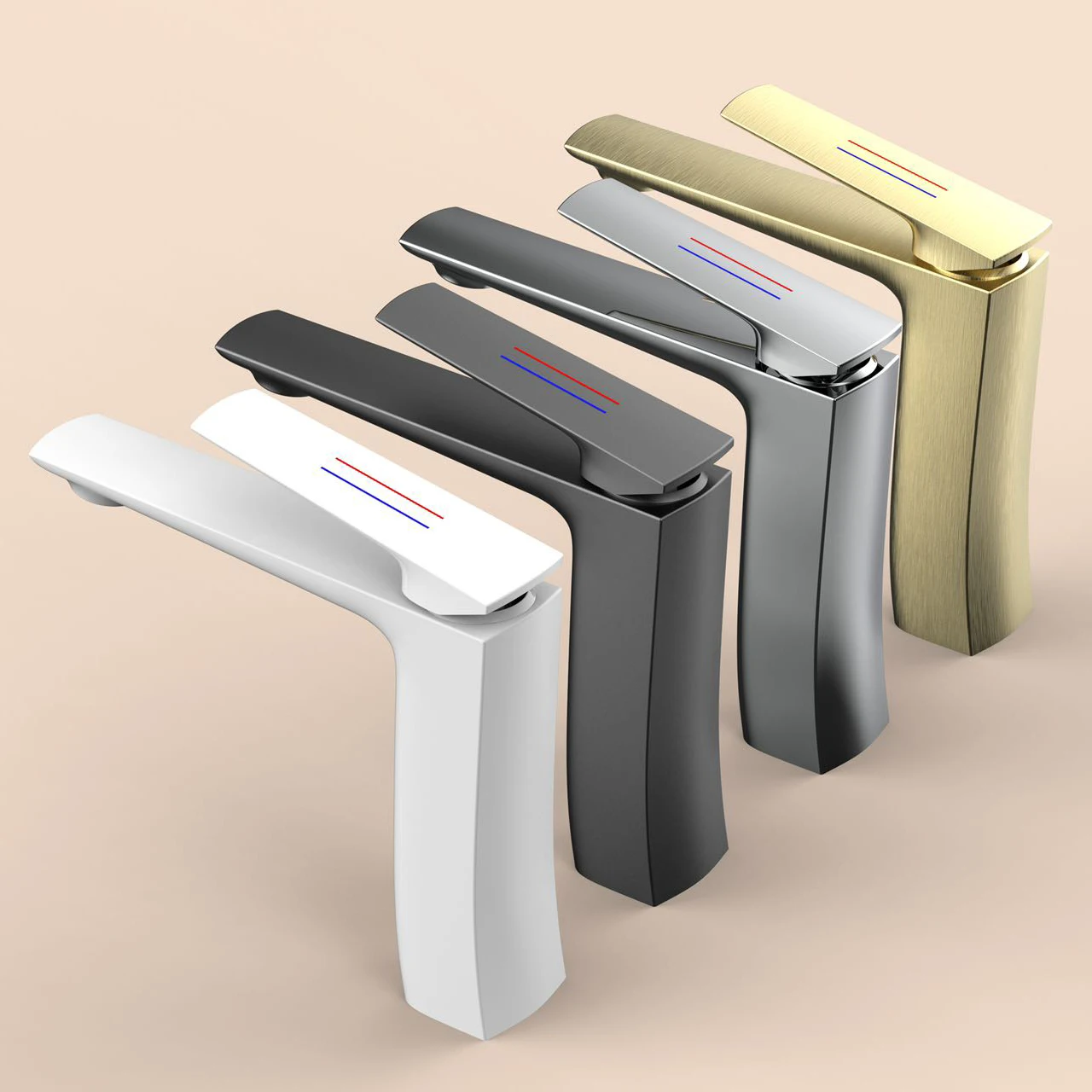 Multicolor Electroplate Brass High Quality Light Weight Above Counter Mounted Toilet Tap Bathroom Deck Top Mounted Water Faucet