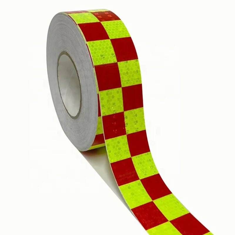 Reflector Reflective Sticker Polyester Cinta De Reflectante Truck Vehicle Conspicuity Self Adhesive Reflective Tape 50m