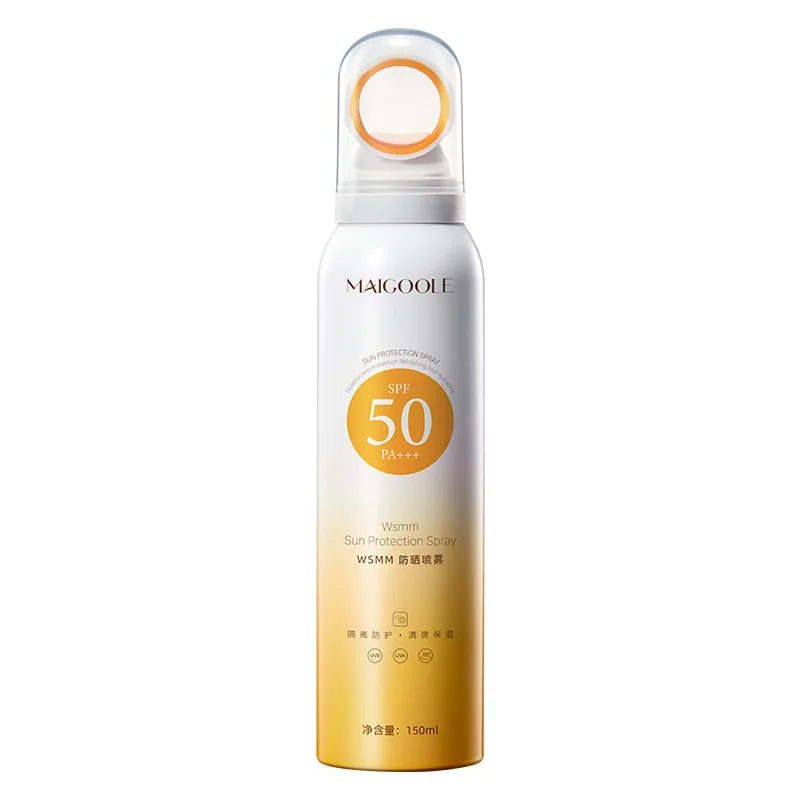 Wholesale Private Label Sunscreen Spf 50 Whitening Body and Facial Sunscreen Spray Sunscreen for All Skin Types Hyaluronic Acid