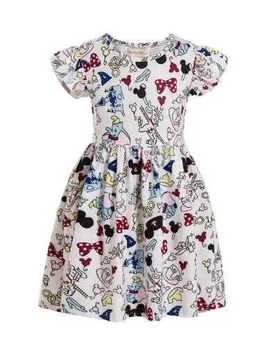 Princess dresses Baby girls princess dress designs kids summer boutique clothing wholesale panel twirl dress baby clothes elsa 2