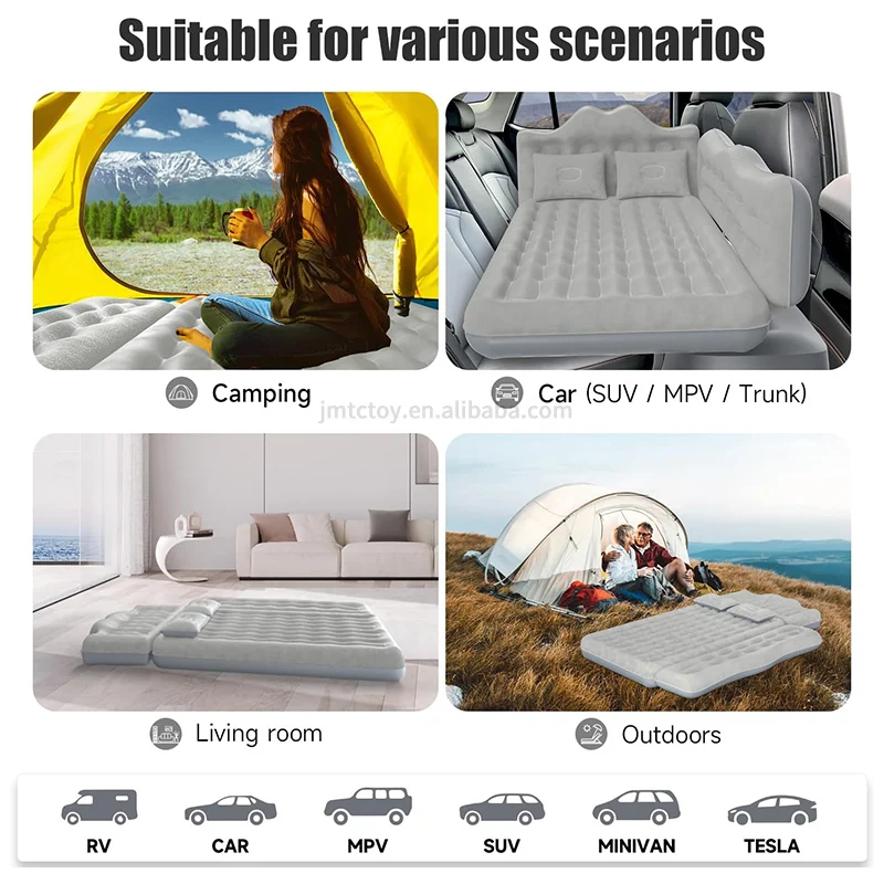 Car inflatable mattress inflatable off-road  truck air cushion rear seat camping bed thickened car sleeping