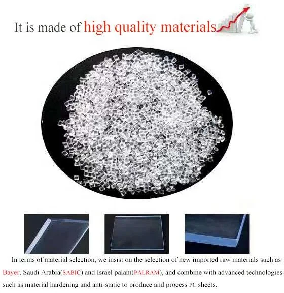 Various Transparent Roofing Polycarbonate sheets Polycarbonate solid PC endurance board