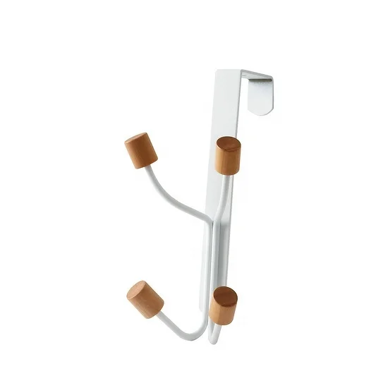 YIKAI Double Hanger Hooks Clothes Coat Rack Over the Door