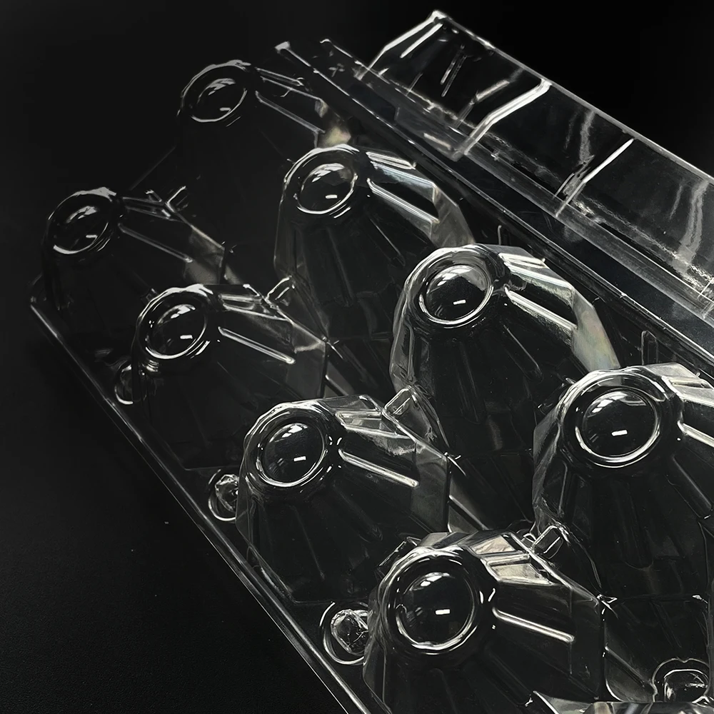 Customize Disposable Container Packing Storage Box Clear Plastic Eggs Tray