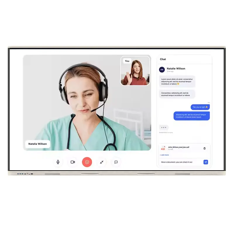 55 Inch Educational Equipment Teaching All-in-one Machine Conference Smart Whiteboard Multimedia Touchable Machine Video