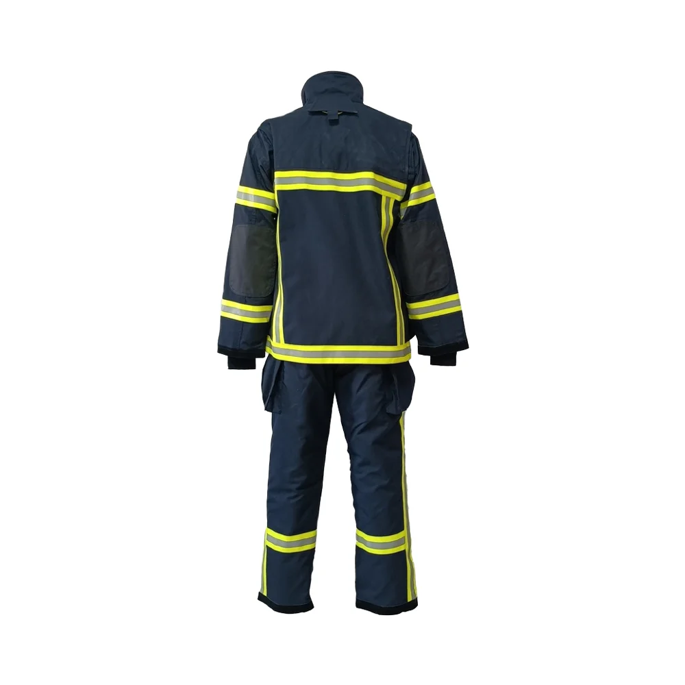 Aramid Material Fireman Uniforms EN469 Standard Firefighter Clothing