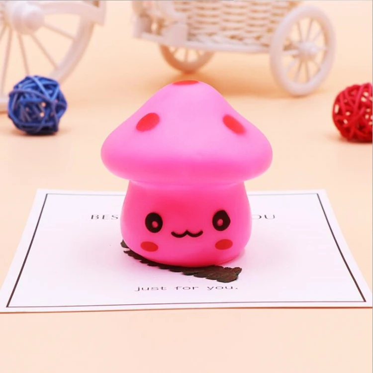 Creative Gifts Colorful Mushroom Night Light Button Battery Mini Night Light Glowing Toy Light
