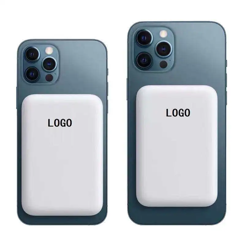 Factory Latest Design Portable 5000ma Magnetic Battery Pack Wireless chargers Power Bank For iPhone 11/12/13 /14