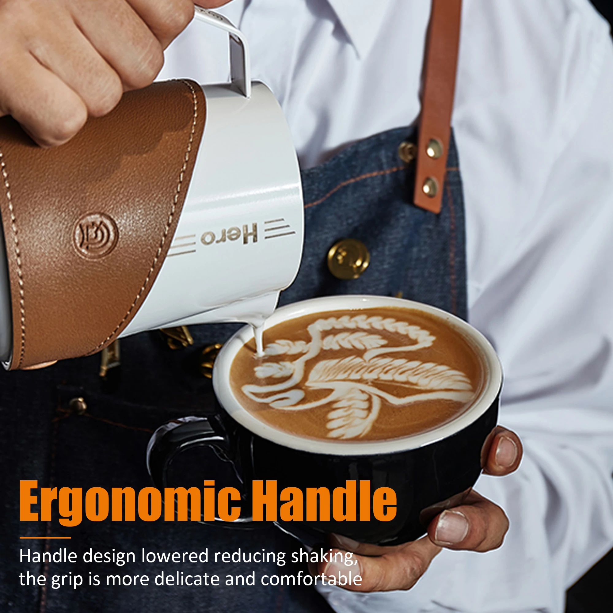 zeroHero steaming coffee frothing pitcher milk pitcher 600ml