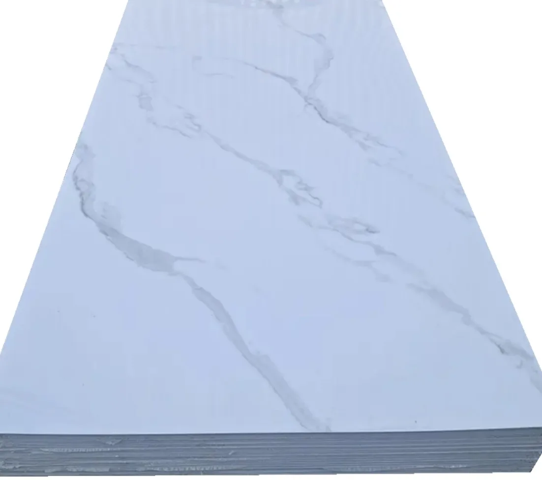 1220X2440X3mm High Glossy UV Coating PVC Marble Sheet for wall