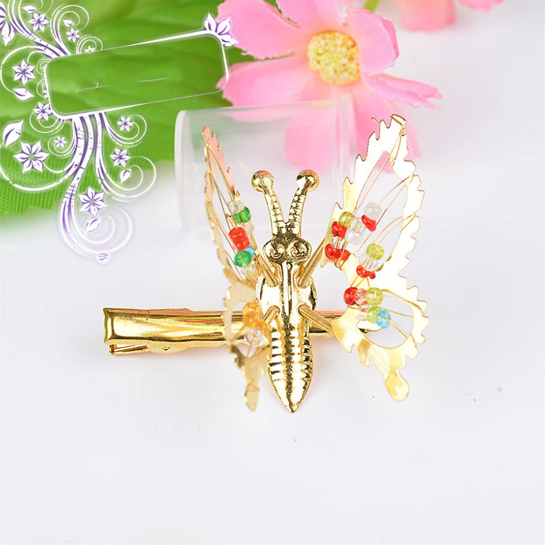 Butterfly Hairpin Nostalgia Butterfly Clips Hair Set Trembling Butterfly Clip Hair Flowers