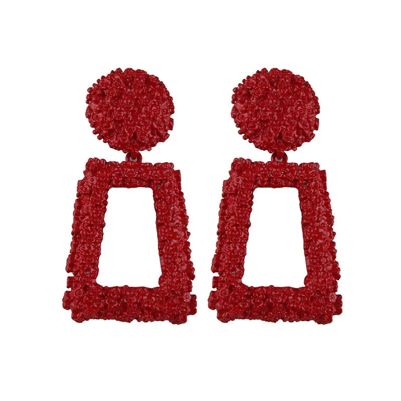 
2019 European and American Fashion Personality Creative New Earrings Geometric Metal Creative Big Earrings FOR WOMEN 