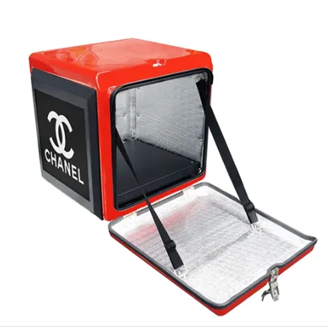 e-Bike WiFi 4G GPS system LED food delivery box panel