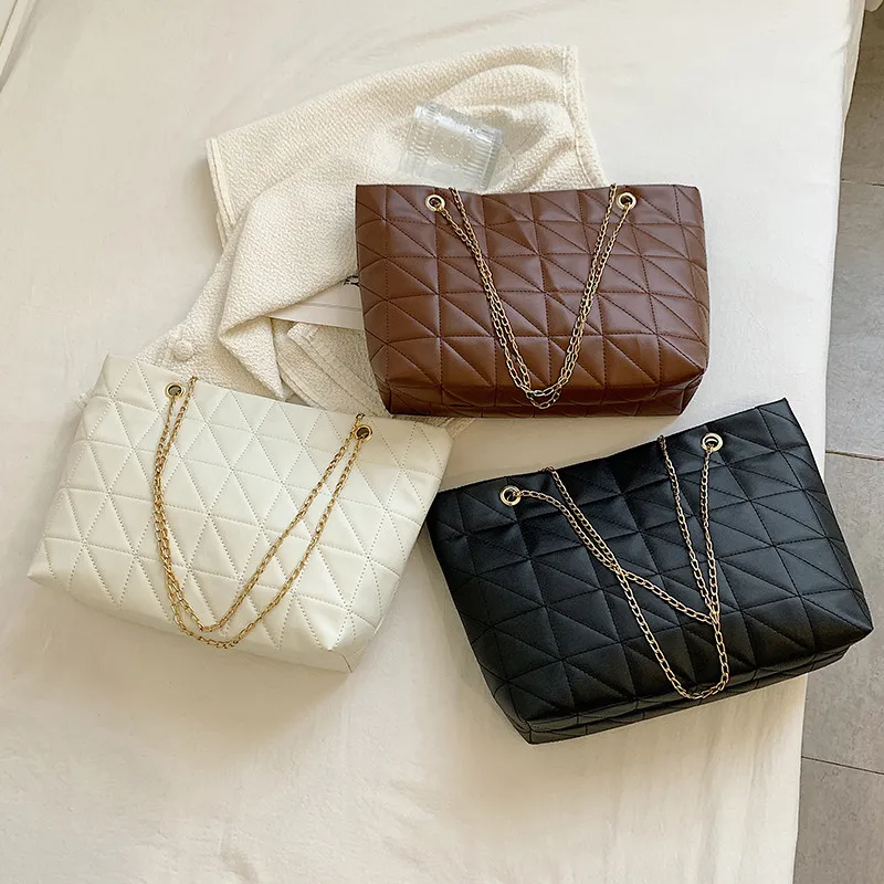 Diamond purses and handbags silver metallic tote bag Guangzhou Wholesale black genuine leather tote bags women handbags