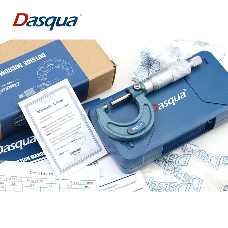 
Dasqua 0-25mm Stainless Steel Rod Resistance Rust-proof Outside Micrometer 