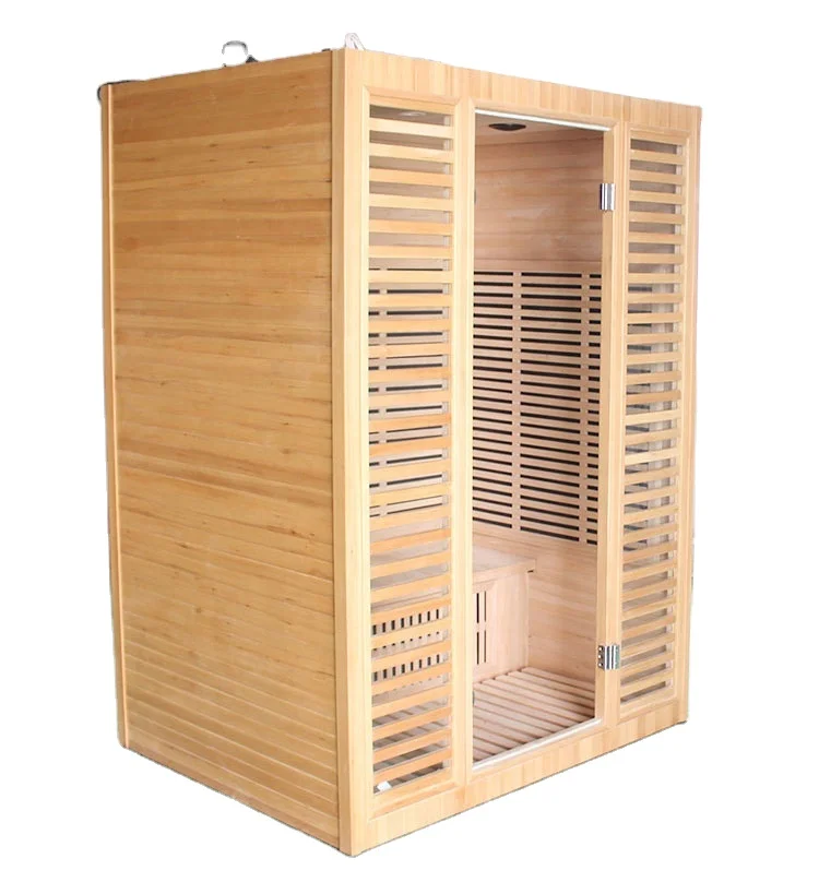 Indoor Hemlock Wood Dry Far Infrared Sauna Room With Carbon Fiber Heater