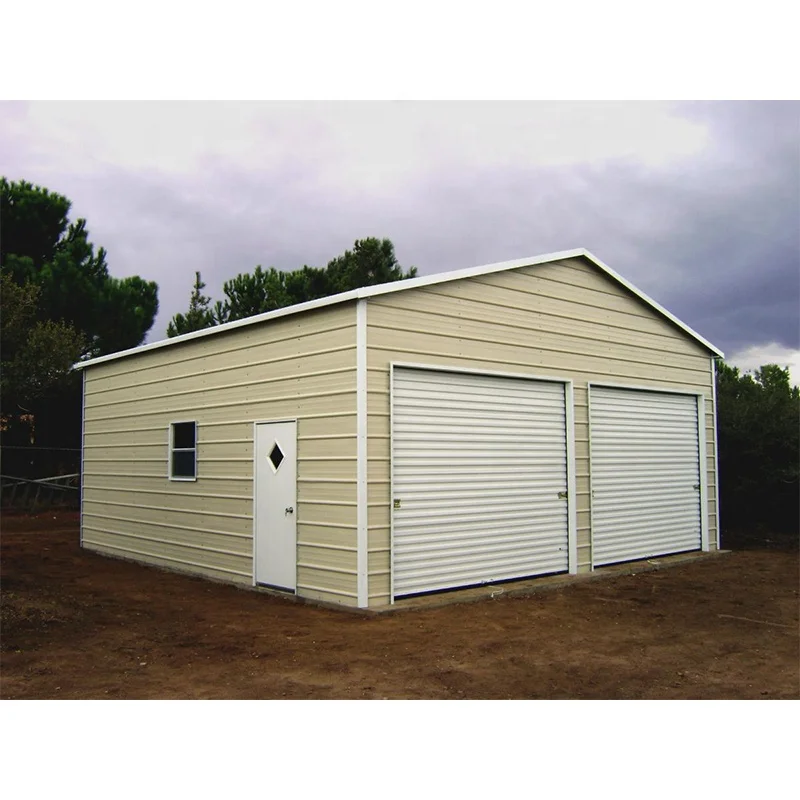 modern design steel double carports/cheap metal garage