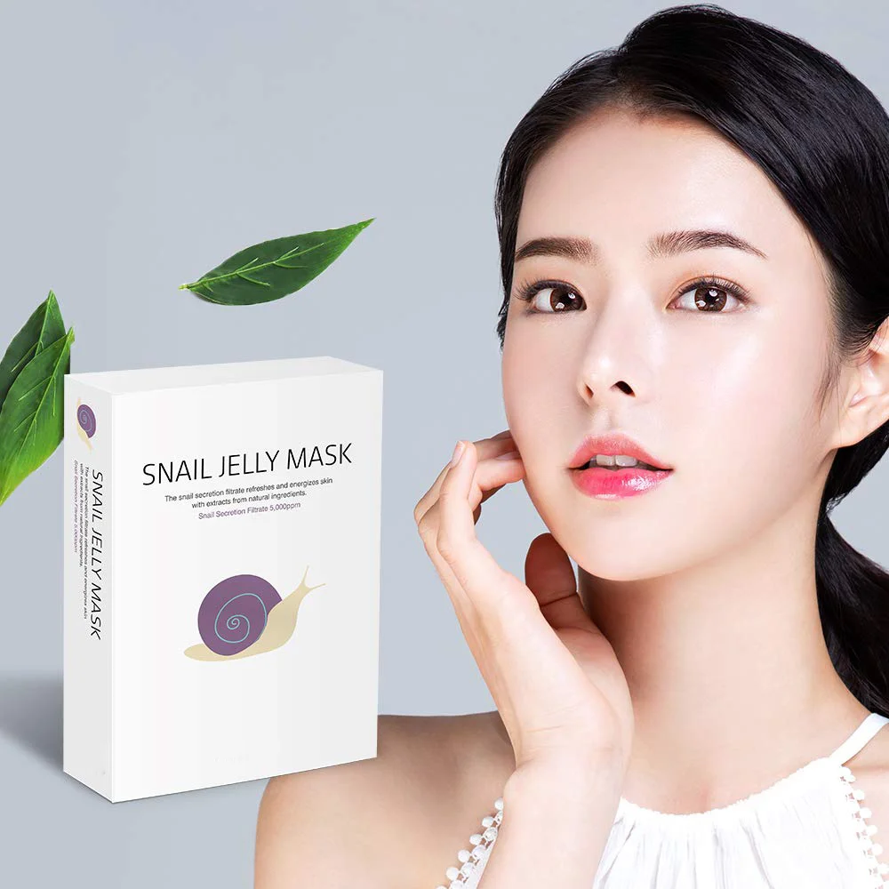 Wholesale Skin Care Moisturizing Snail Proteins Mask Nourishing Repairing Collagen Snail Jelly Face Mask
