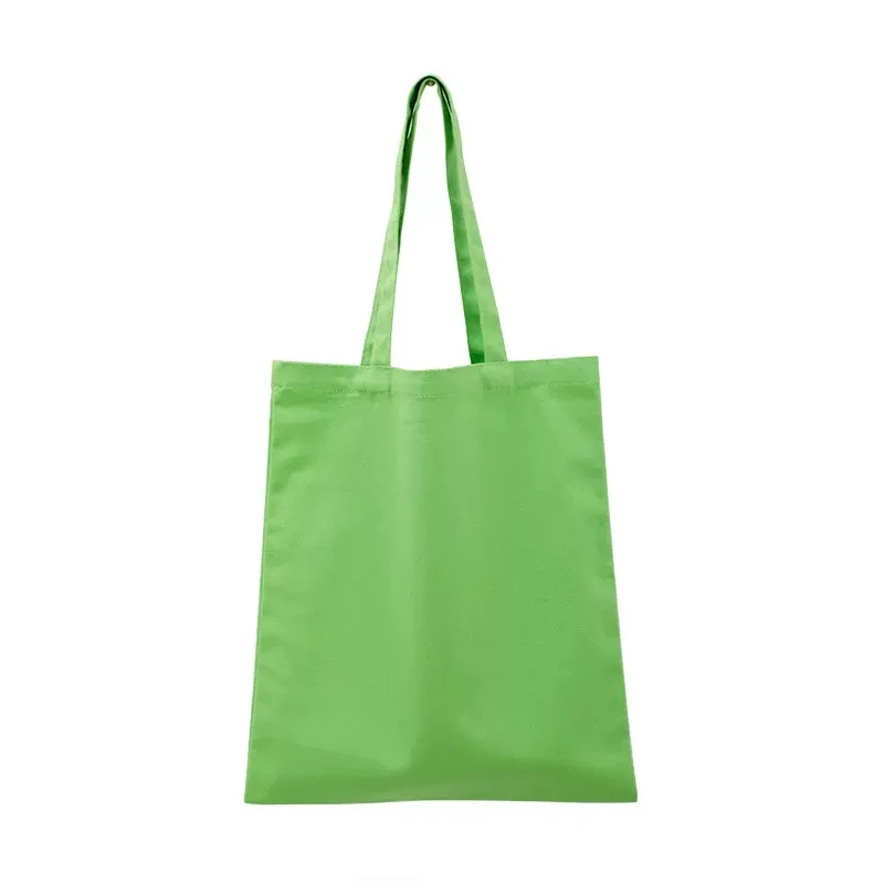 16oz thick cartoons black cotton canvas shopping tote bag oem custom print logo high quality with pouch
