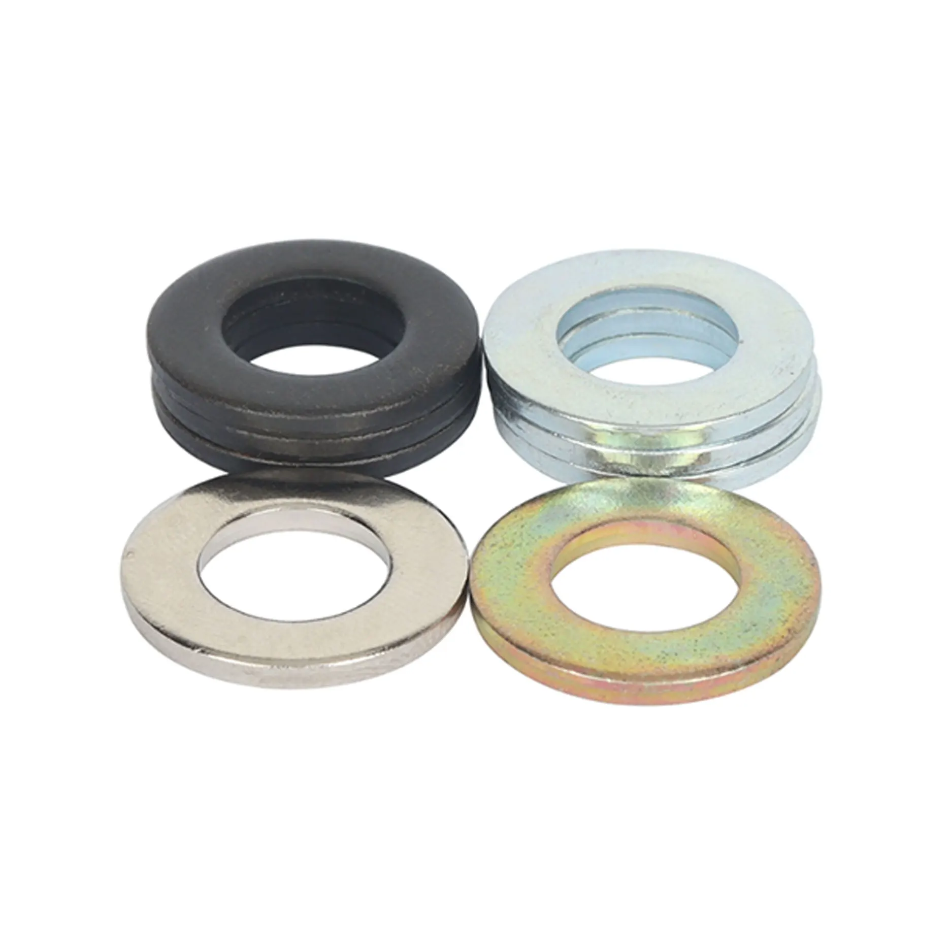 DIN125 a Customized Gasket zinc Plated Washer M8 M10 M12 M16 M20 Flat Washer Galvanized Thin Thick Plain Flat Washers