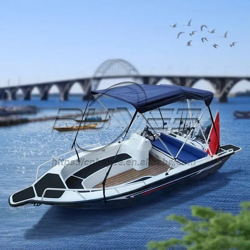 Китай 3-5 пассажиров рыбацкая лодка 14 футов/4 2 м алюминиевый прогулочный катер без двигателя и боковой консоли