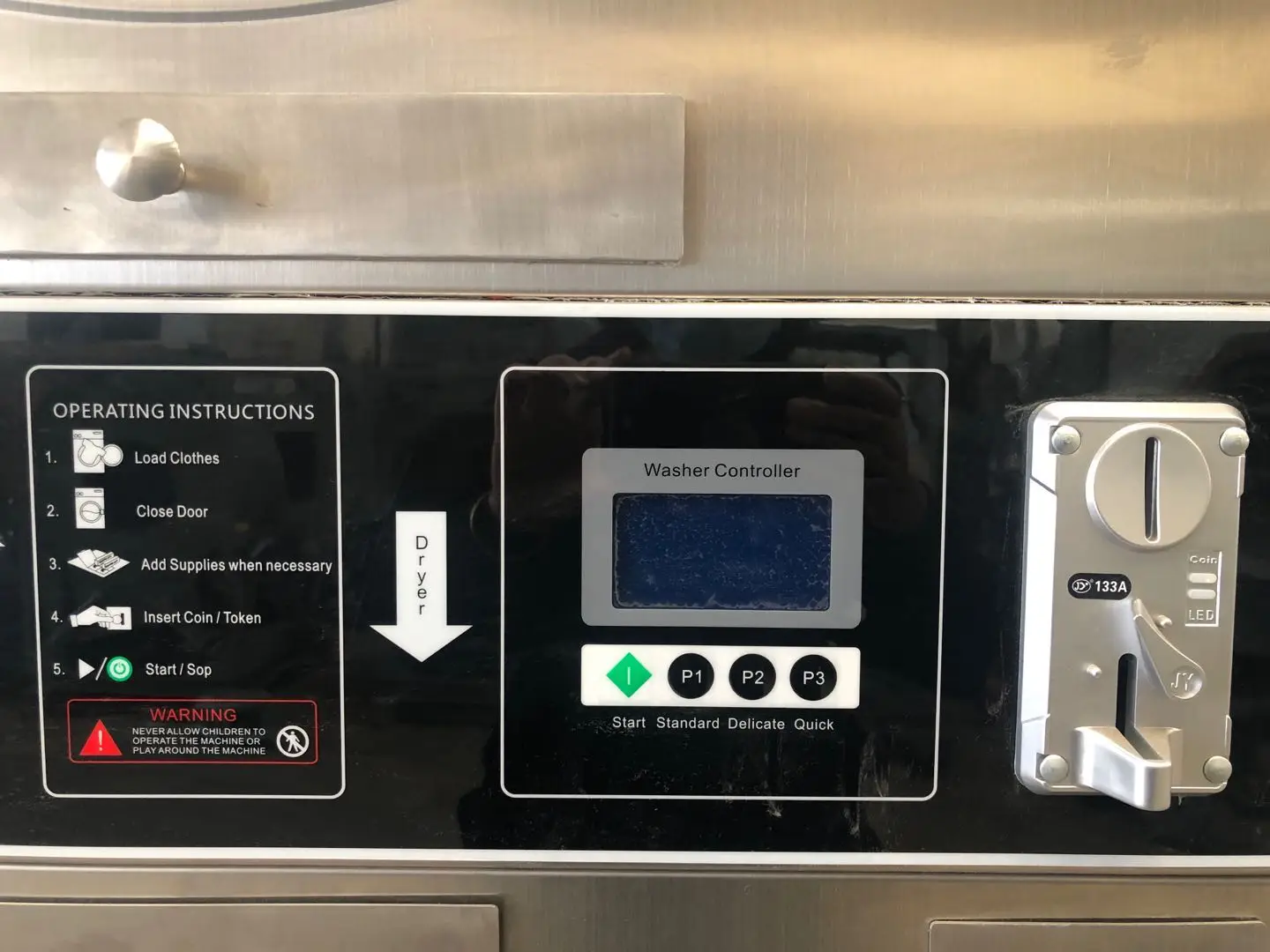 
for sale self service commercial coin operated washing machine vending full automatic laundry equipment for hotel school 