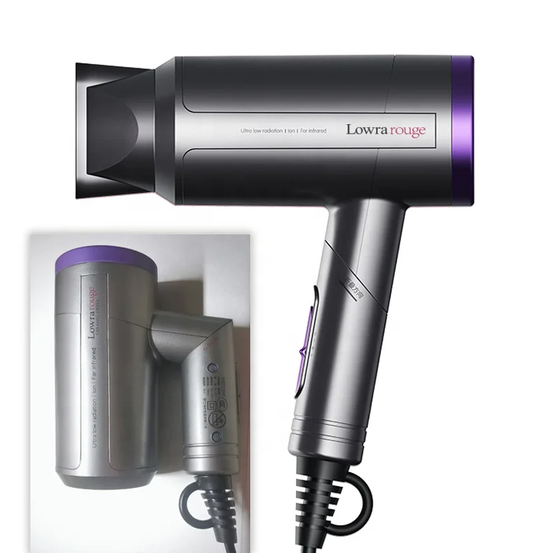 Foldable Design Anion Hair Dryer Thermostat Dry Far Infrared Hair Care 1000W  Portable Hairdryer for Students