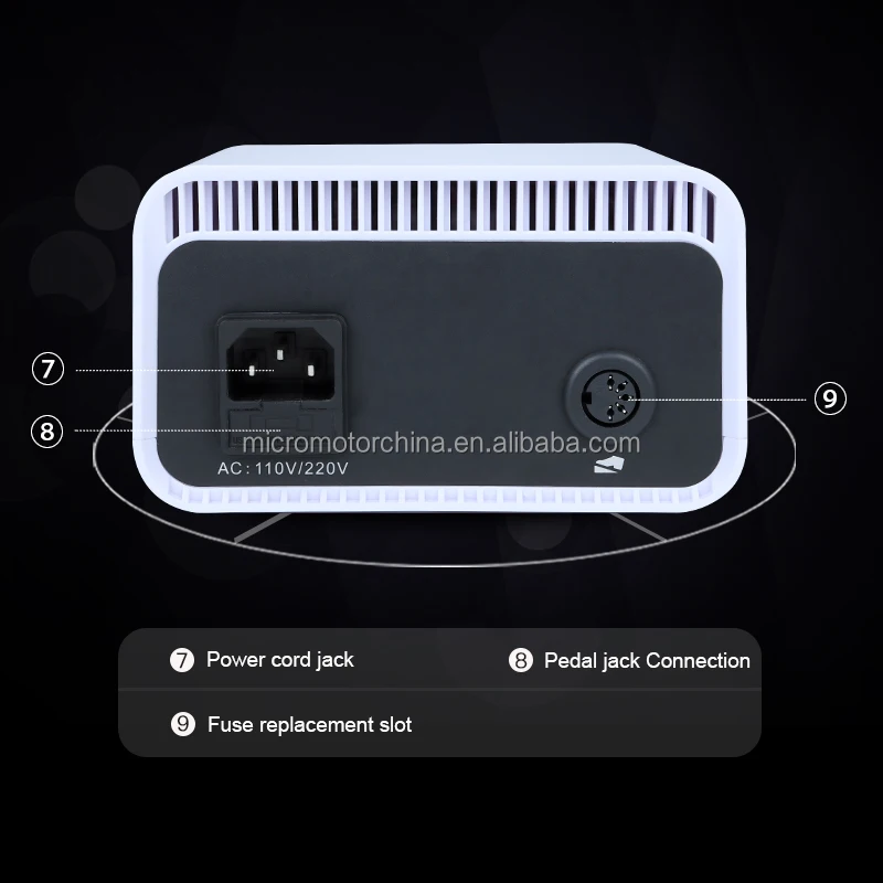 strongdrill 35000 rpm micromotor high speed LCD display electric nail drill kit nail drill machine