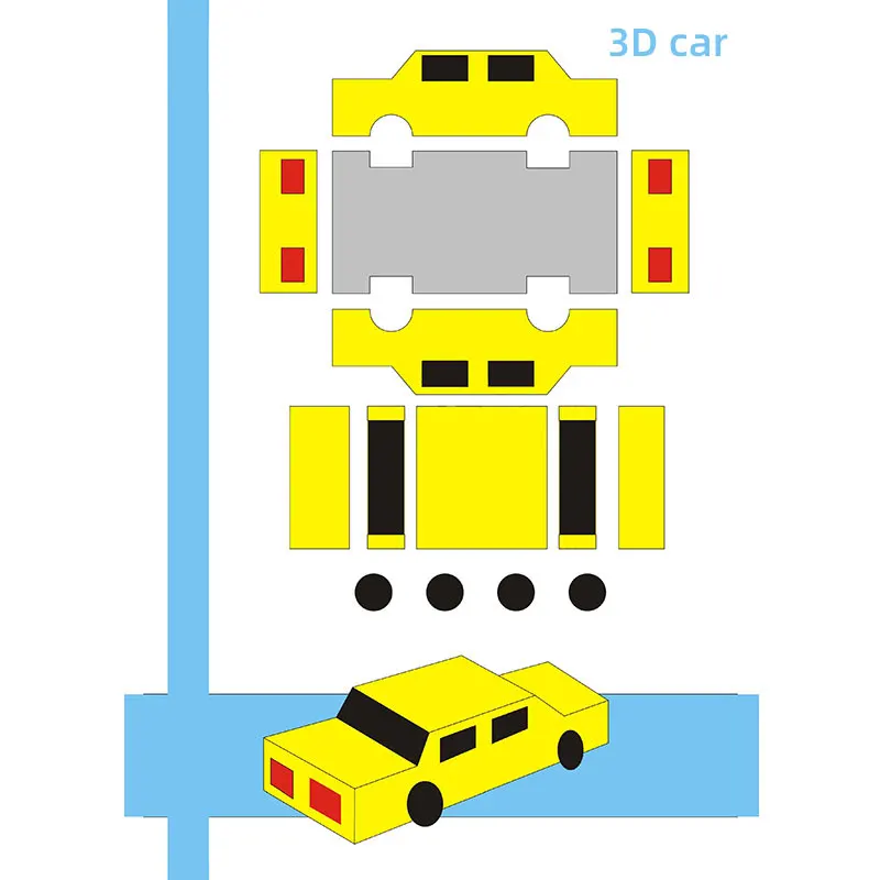 
3d paper film model drawings cartoon picture album 
