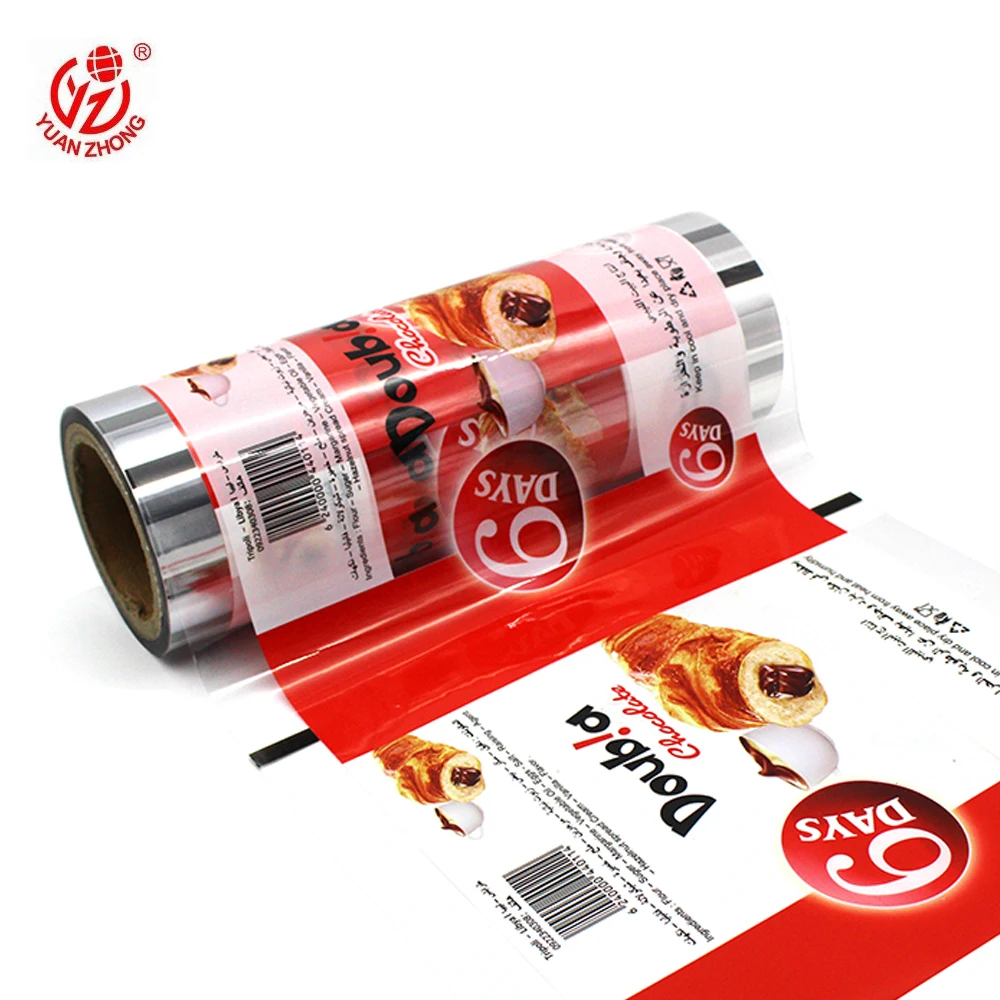 Factory Supply Custom Printed Sachet Packaging Film Flexible Packaging Film Laminated Plastic Film Rolls For Croissant