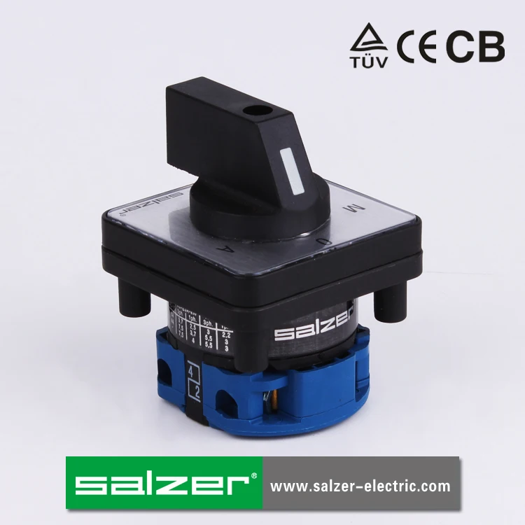 SALZER SA16 16Amp M-O-A 1pole 61025 Manual Change over Switches rotary cam switch selector  (TUV,CE and CB Approved )