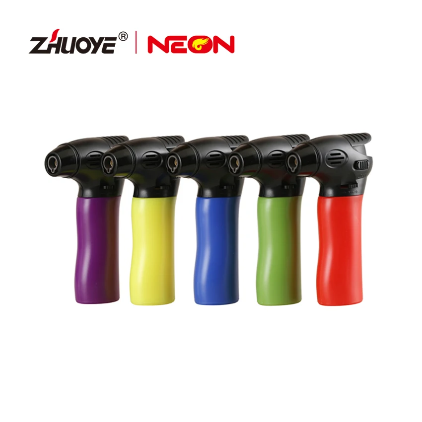 Modern Plastic Butane Torch Cigar Lighters Parts Refillable Windproof Jet Torch Lighter