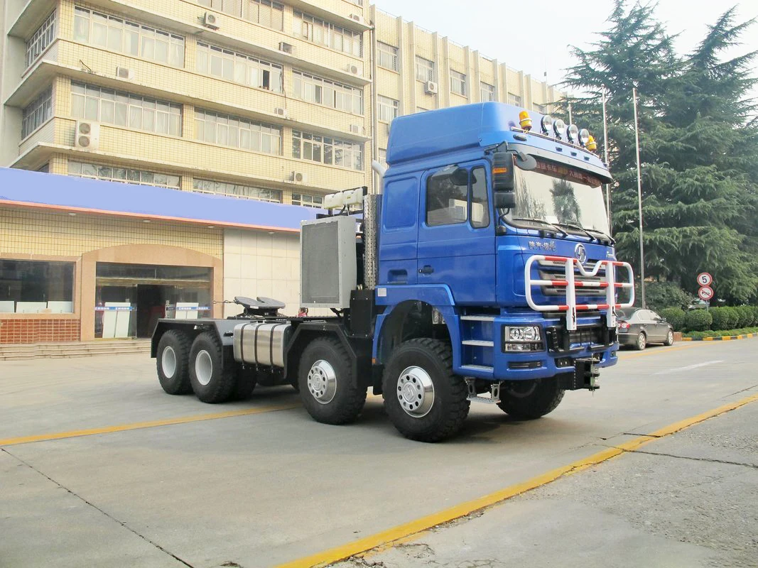 High roof half row 3 seats sleeper cab 8x8 diesel 600hp euro 5 engine 16MT manual gearbox 50 ton tractor-tow truck head for sale